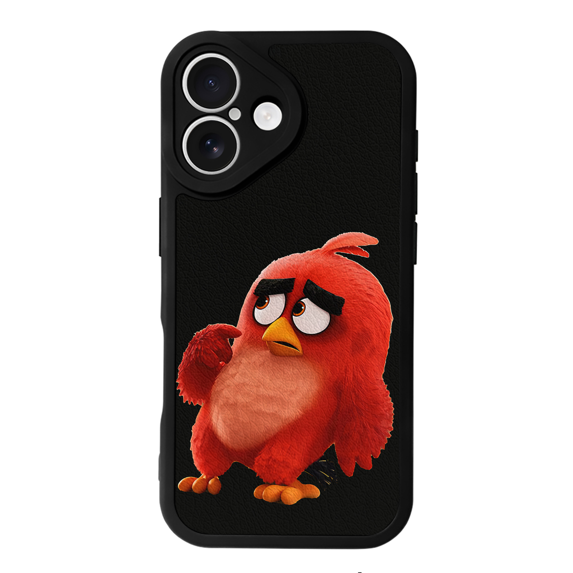 （画像用） Angry Birds アングリーバード 【iPhone 16シリーズ対応】シリコンスマホケース（レザー調） 材質：シリコン